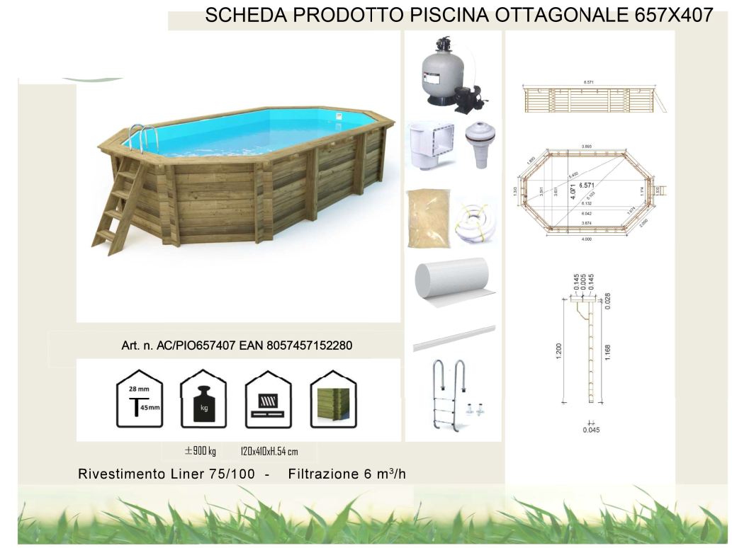 COMPOSIZIONE PISCINA FUORITERRA